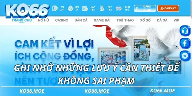 Ghi nhớ những lưu ý cần thiết để không sai phạm