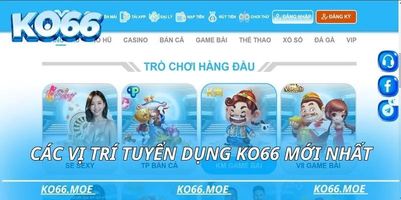 Các vị trí tuyển dụng mới nhất của nhà cái